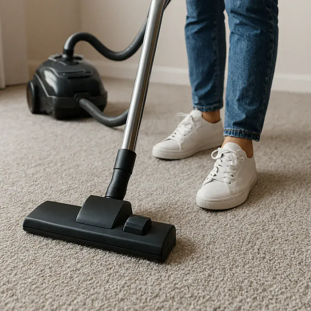 Vacuuming carpets and rugs