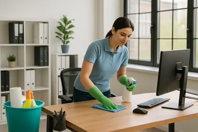 Step-by-step office cleaning guide